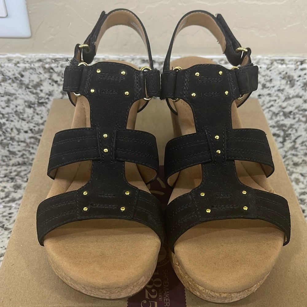 Clarks wedge sandals